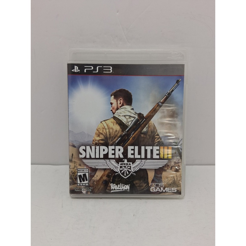 Sniper Elite III 3 PS3 Sony PlayStation 3 Game Complete CIB 505 Games Rebellion